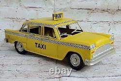 1/18 Scale CHECKER MARATHON Taxi Cab Diecast Model Taxicab Yellow Color Gift