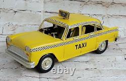 1/18 Scale CHECKER MARATHON Taxi Cab Diecast Model Taxicab Yellow Color Gift