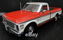 1 1970s Chevy Pickup Truck Vintage Classic Car Sport Carousel Red Metal Model 18