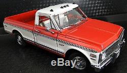 1 1970s Chevy Pickup Truck Vintage Classic Car Sport Carousel Red Metal Model 18