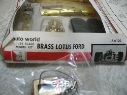 1/24 Scale Vintage 1966 Auto World Brass Lotus Ford Slot Car Kit-extremely Rare