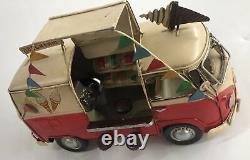 118 Alloy Diecast Classical Minibus Pull Back Car toys Mini Vintage Artwork Art