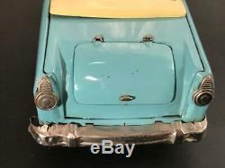 12 1950's Bandai Japan Tin Friction Toy Car Ford Sunliner, Opening Trunk & Seat