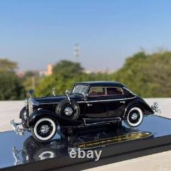 143 Black Vintage Classic Old Car Alloy Model Diecasts Vintage Collection Toys