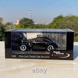 143 Black Vintage Classic Old Car Alloy Model Diecasts Vintage Collection Toys