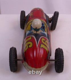 #16 Speed King Open Wheel Race Car Tin Friction Toy Japan