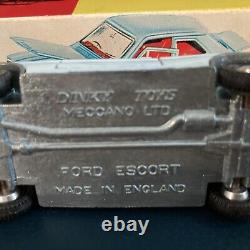 #168 NEW VINTAGE DINKY TOYS FORD ESCORT BLUE WithBOX NIB TIME CAPSULE