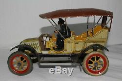 1900's Made in Germany George Fisher Toy, Windup Touring Car, Original