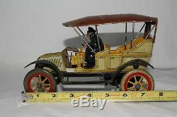 1900's Made in Germany George Fisher Toy, Windup Touring Car, Original