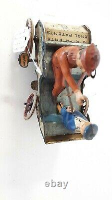 1903 LEHMANN Toys Naughty Boy Tin Toy car See video