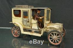 1910 German Carette Touring Limosine Clockwork Wind Up Original Car Vintage Toy