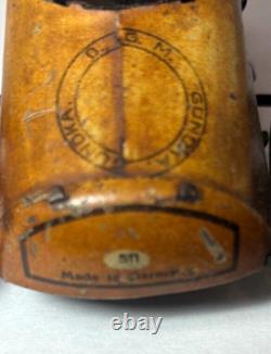 1919 G&K CYCLECAR TIN WINDUP CAR TINPLATE RACE CAR TOY RACER with DRIVER GERMANY