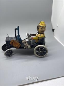 1920's Marx Car Lizzie of the Valley XO-7-11 RARE 4 Wheels No Brakes Wind-Up