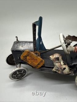 1920's Marx Car Lizzie of the Valley XO-7-11 RARE 4 Wheels No Brakes Wind-Up