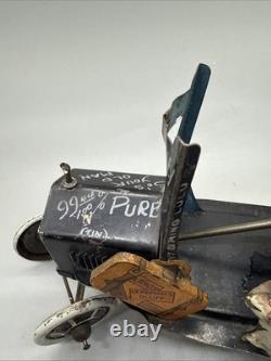 1920's Marx Car Lizzie of the Valley XO-7-11 RARE 4 Wheels No Brakes Wind-Up