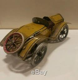 1920s 30s Tin Windup Race Car Runabout American Flyer Original