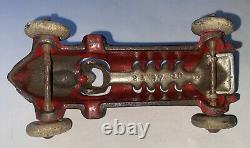 1920s CAST HUBLEY IRON RED PISTON RACER / RACE CAR #6