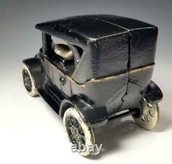 1923 Rare ARCADE Cast Iron Ford Model T TOURING CAR Still BANK