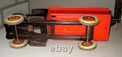 1928 J. Chen Hercules C- Mack Cab Wrecker Tow Truck-20-pressed Steel Antique Toy