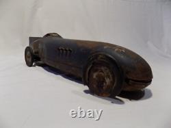 1930 Kingsbury Bluebird Tin Wind Up Land Speed Record Pressed Steel Racer Car