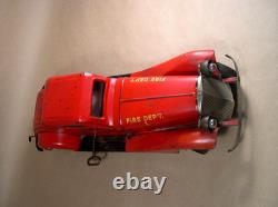 1930' LOUIS MARX Siren Fire Chief Car 1st Battery ORIGINAL CONDITION with Siren