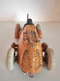 1930's HUBLEY CAST IRON RACE CAR -7-INCH- HTF VERY GOOD ORIGINAL VINTAGE CAR