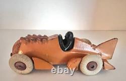 1930's HUBLEY CAST IRON RACE CAR -7-INCH- HTF VERY GOOD ORIGINAL VINTAGE CAR