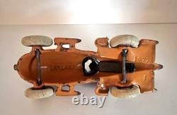 1930's HUBLEY CAST IRON RACE CAR -7-INCH- HTF VERY GOOD ORIGINAL VINTAGE CAR