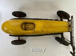 1930's Kokomo Stamped Metals Co Electric Race Car Stamped Steel Toy