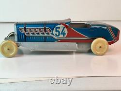 1930's Made in France M-L Tin Race Car, Original