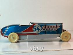 1930's Made in France M-L Tin Race Car, Original