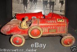 1930's PRE WAR DISTLER RACE CAR VOITURE ORIGINAL COND. VERY OLD TOY MUSEUM PIECE