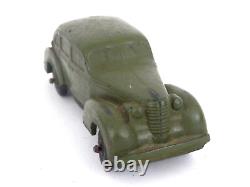 1930s Auburn Rubber Co. Green Coffin Nose Car 4 Door Sedan Vintage Toy Cars