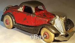 1930s Hubley Cast Iron Two Tone Terraplane Coupe Larger Sized 6 Car
