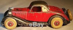 1930s Hubley Cast Iron Two Tone Terraplane Coupe Larger Sized 6 Car