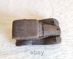 1930s Vintage Handmade Carved Brass Vintage Car Decorative Rich Patina TOY555