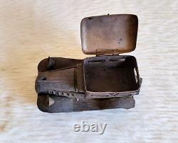 1930s Vintage Handmade Carved Brass Vintage Car Decorative Rich Patina TOY555