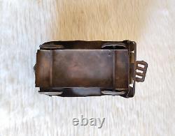 1930s Vintage Handmade Carved Brass Vintage Car Decorative Rich Patina TOY555
