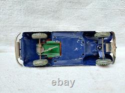 1930s Vintage Rare TN Trademark Kosuge Sedan Car Litho Windup Tin Toy Japan 8.6