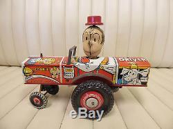 1935 MARX Dagwood the Driver Tin Lithographed Wind Up Car RARE