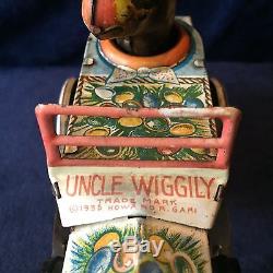 1935 Marx Uncle Wiggly Tin Wind-Up Crazy Car