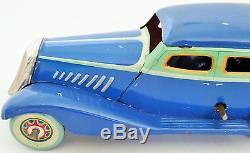 1938 CK JAPAN GRAHAM PAIGE #3 TIN LITHO WIND UP CAR 6 1/4 LARGE WithBOX-ALL ORIG