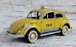 1938 Decorative Hand Made 112 Scale Yellow Color Taxi Cab Car Automobile Toy