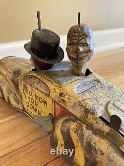 1939 Marx Charlie Mccarthy Private Car Tin Toy 16