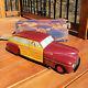 1940 Wyandotte Woody Station Wagon Car Pressed Steel Tin Toy Town with Box Vintage