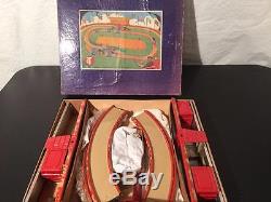 1940's TIPPCO Germany Tin Windup Toy Race Track, 2 Racing Cars, and Original Box