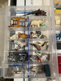 1940's Toys Trucks Cars Metal and Plastic Lot of 3 Vintage