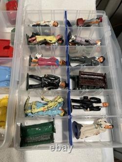 1940's Toys Trucks Cars Metal and Plastic Lot of 3 Vintage