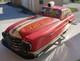 1940s/1950s Louis Marx Toys Tin Litho Fire Dept Chief Car Wind Up with Key/Runs