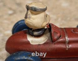 1940s WIND UP TIN & CELLULOID DONALD DUCK RACE CAR TOY POST WWII OCCUPIED JAPAN